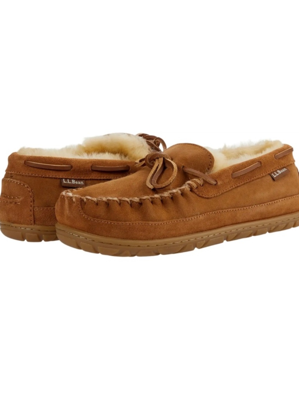 L.L. Bean Wicked Good Camp Moccasins Slippers EUC